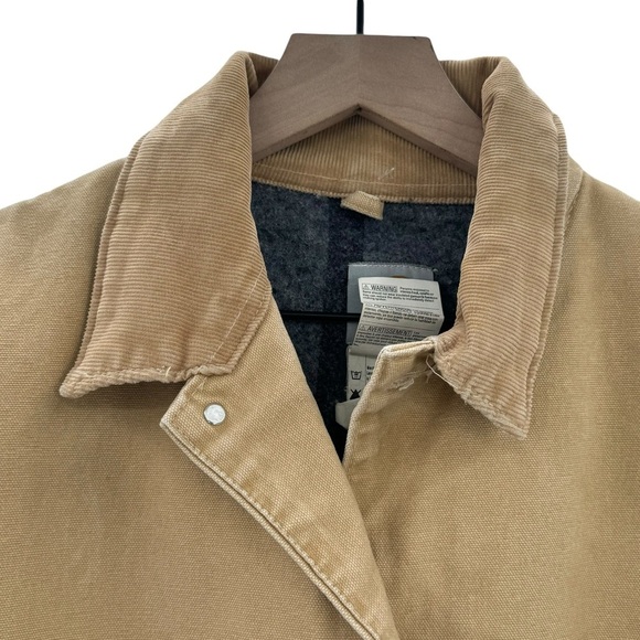 Vintage 90s Carhartt Blanket Lined Chore Coat Work Jacket Made in USA | Size XL - Picture 6 of 11